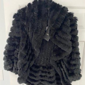 Neiman Marcus Cashmere and Fur Sweater